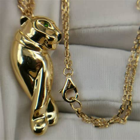 cartier panthere necklace replica|cartier panther necklace white gold.